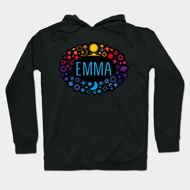 Emma name with stars Hoodie by WildMeART